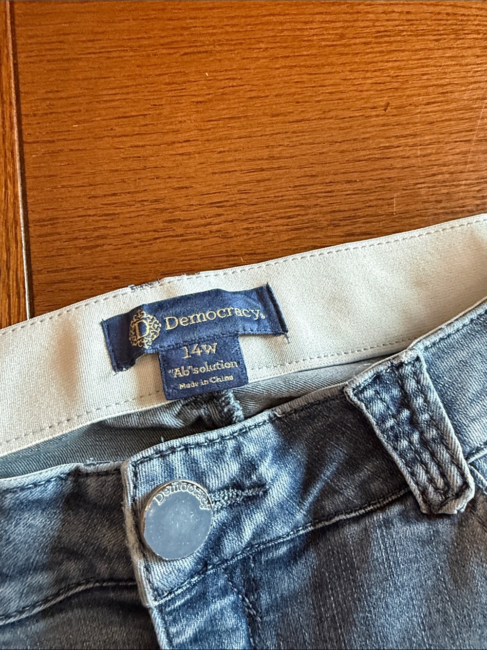 Democracy Light Blue Frayed Hem Ankle Jeans - Picture 2 of 7